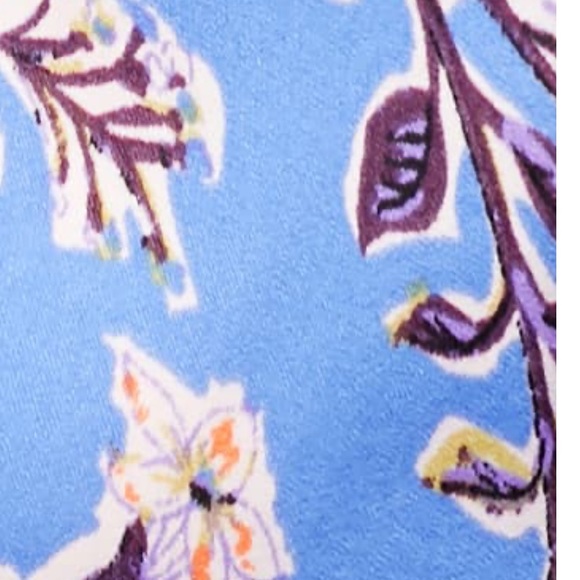 Free People Printed Santiago Blouse in Blue - Picture 6 of 12